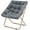 Grey, variant on PRZL Square Saucer Chair for Adults, Oversized Folding Cozy Lazy Chair with Metal Frame for Bedroom, Living Room, Dorm Room, Apartment (Grey)