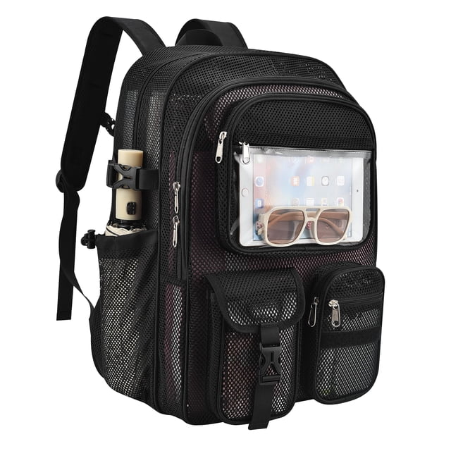 Mochila Jeluno Mesh Lightweight Black 45x32x14 cm