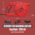 thumbnail image 3 of Coleman EasyFlate 120V AC Electric Air Pump, Plug-In Portable Inflator with 3 Adapters, 3 of 7