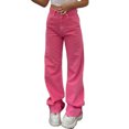 thumbnail image 1 of Txlixc Jeans de primavera para mujeres Txlixc Pantalones casuales, 1 of 8