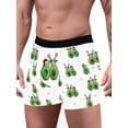 thumbnail image 2 of Seyurigaoka Men’ s Underpants Cartoon Patterns Print Middle Waist Boxer Briefs, 2 of 6