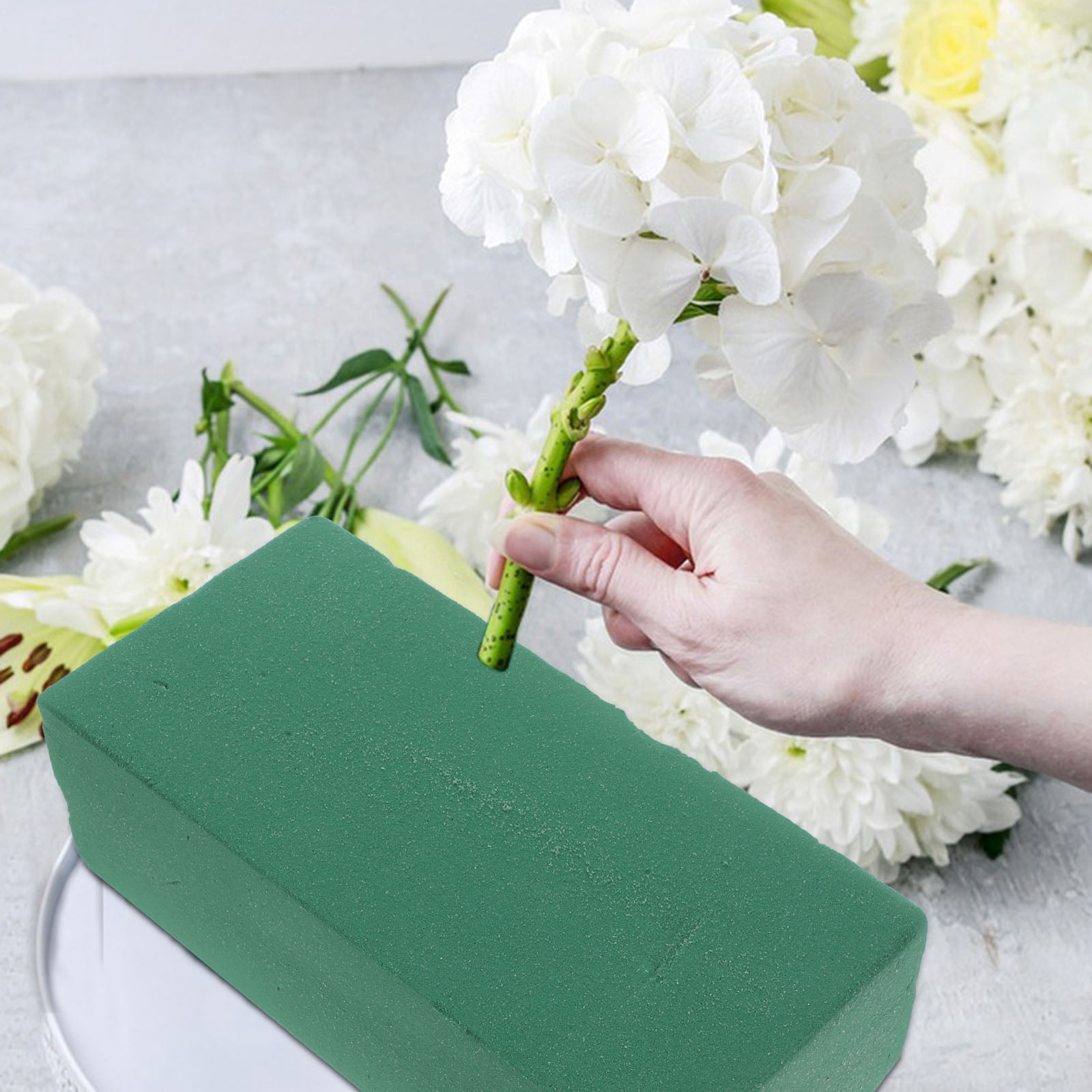LOLIPPYY Floral Bricks in Mud Green - Perfect for Flower Arrangements, Home Decor, and Shop Display Enhancements