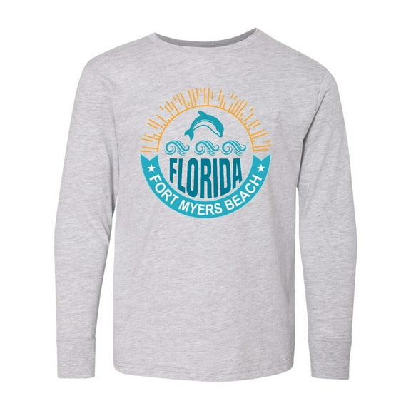 Inktastic Fort Myers Beach Florida Vacation Long Sleeve Youth T-Shirt