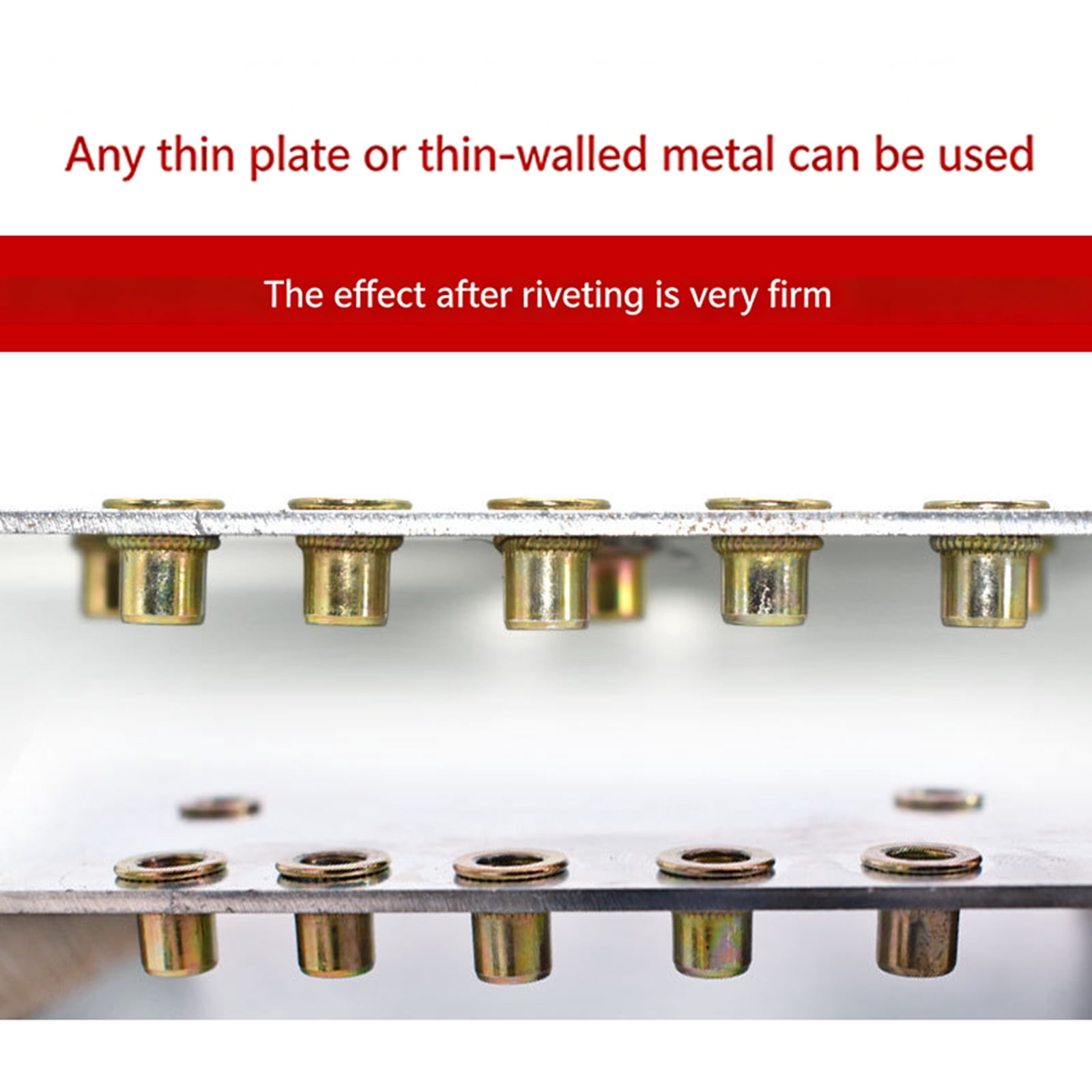 Carbon Steel Rivet Nut Tool Set Manual Riveter Nutting Accessory Easy Install Enduring