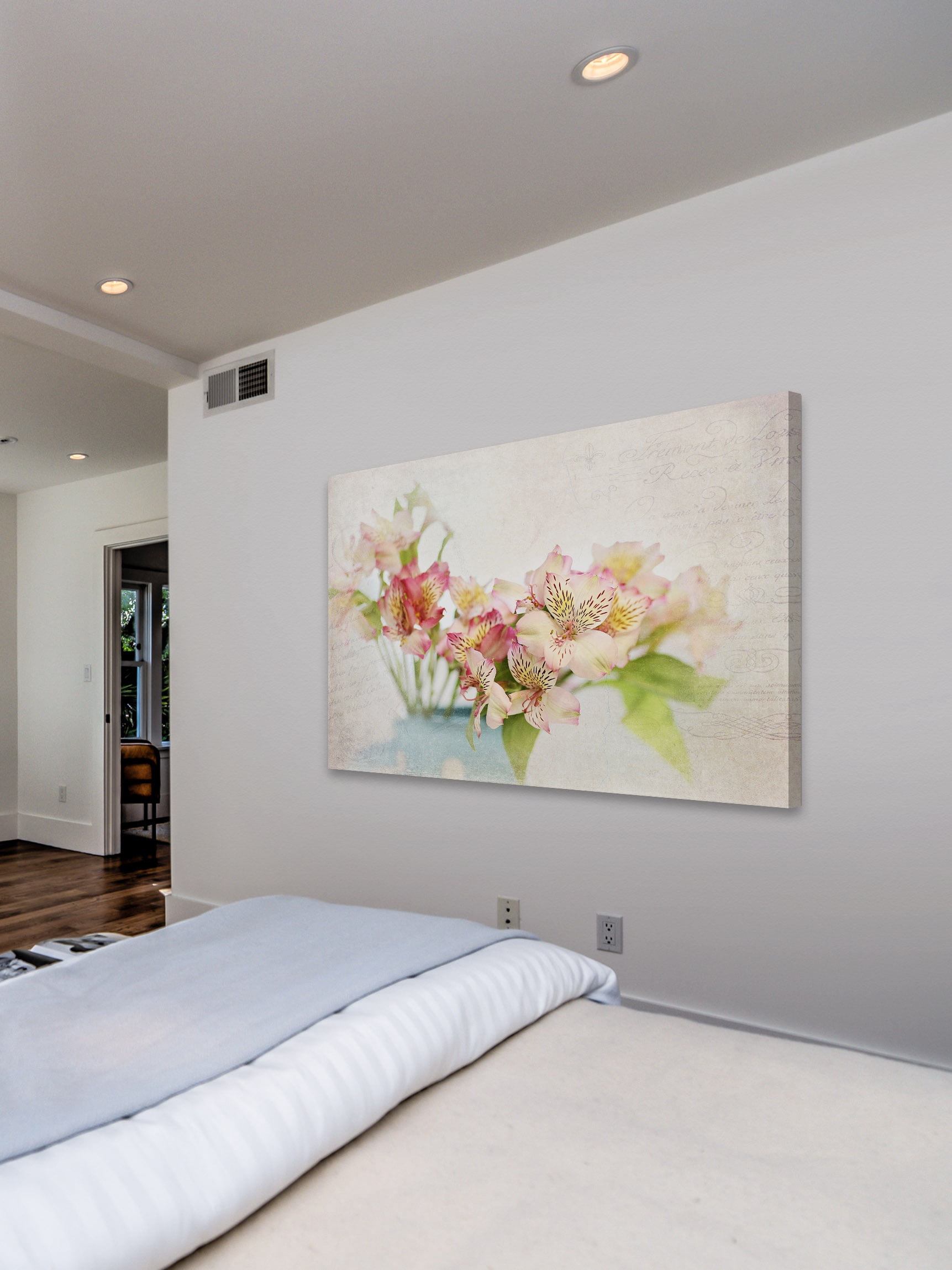 "Alstroemeria" Painting Print on Wrapped Canvas