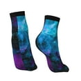 thumbnail image 2 of Women Men Athletic Socks Galaxy Cushioned Quarter Ankle Socks, 2 of 7