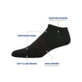 thumbnail image 2 of Gildan Men's Flat Knit No Show Socks, 6 Pairs, 2 of 5