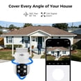 thumbnail image 6 of Hiseeu 4MP Solar PTZ Security Camera Wireless Outdoor 2.4G/5.8G WiFi Battery Powered, 6 of 9