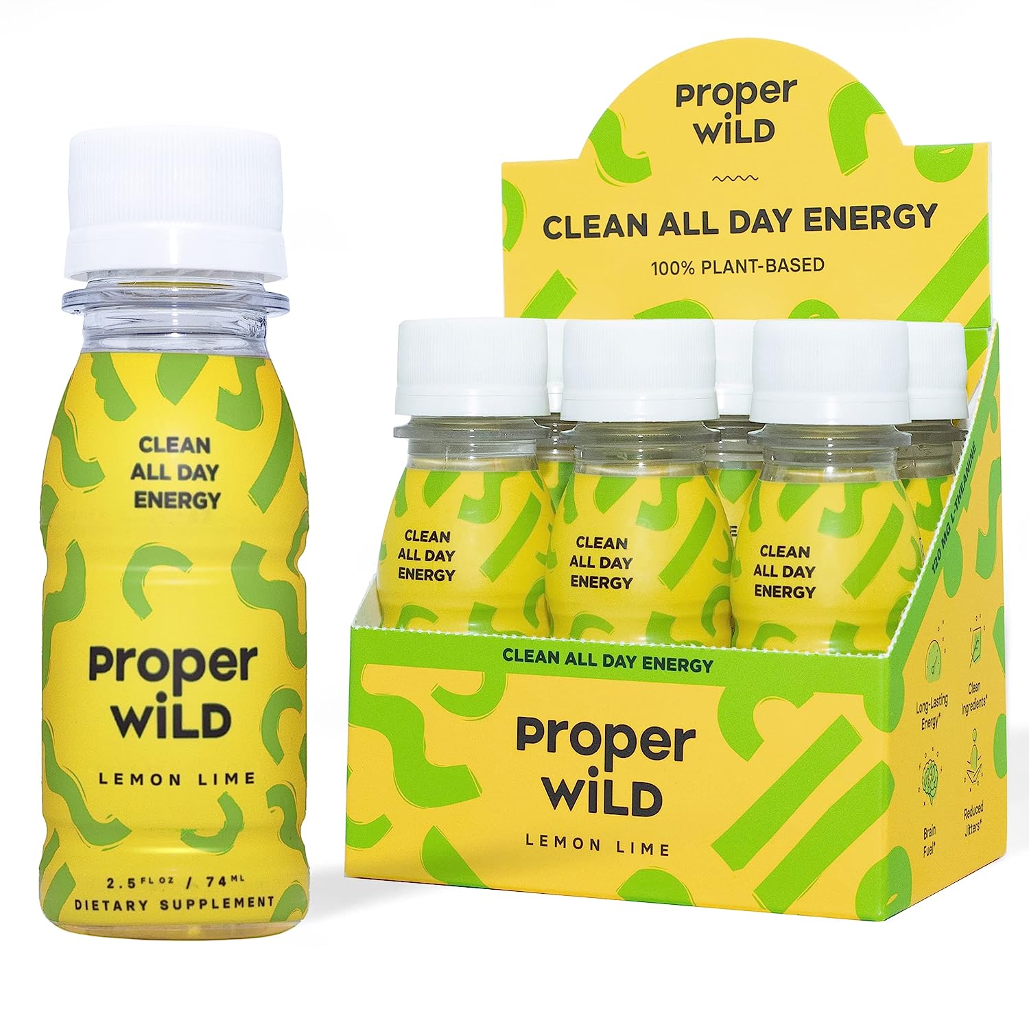 Proper Wild All Natural PlantBased Energy Shot Clean Long Lasting