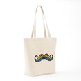 thumbnail image 7 of CafePress - Rainbow Moustache Tote Bag - Unisex Canvas Tote Bag, Beige, 1-Piece, 7 of 7