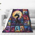 thumbnail image 2 of Manta de dragón suave, acogedora, cálida y difusa, manta de felpa polar para decoración del hogar, sofá, cama, sala de estar, manta de franela para amantes de los dragones, regalos para hombres,, 2 of 8