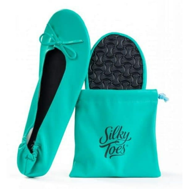 Silky Toes Women's Foldable Flat Shoes Portable Travel Ballet Flat Roll