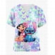 thumbnail image 2 of Accesorios de enfermera esmerilados para mujer de Disney Mickey Mouse, uniforme médico de corte ajustado, ropa de trabajo clínica dental para hospital y cirugía, 2 of 5