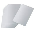 thumbnail image 3 of 50 Pieces Portable Aluminum Sheet Metal Tags Business Cards Blanks Laser Engraving or CNC Diy Gift Cards Craft project 6 Colors Optional Thickness (0.22 mm) Size 3.3" x 2.1" (86 x 54mm) (Silver), 3 of 7