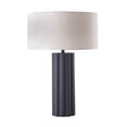thumbnail image 4 of TOV Furniture Latur Lampe de Table Moderne en Fer, Métal et Lin de 20,4 Po H en Gris/blanc, 4 of 8