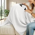 thumbnail image 4 of Maternity Nursing Cover For Breastfeeding, Solid Color Multi-Use Scarf & Car Seat Canopy, Versatile Baby Shower Gift For New Moms, Soft Breathable Fabric White Free Size, 4 of 6