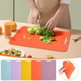 thumbnail image 5 of Double Sided Availability Flexible Cutting Boards, BPA Free Silica Gel Cutting Boards for Kitchen, Non Slip Cutting Mat for Meat and Vegetables, 5 of 5