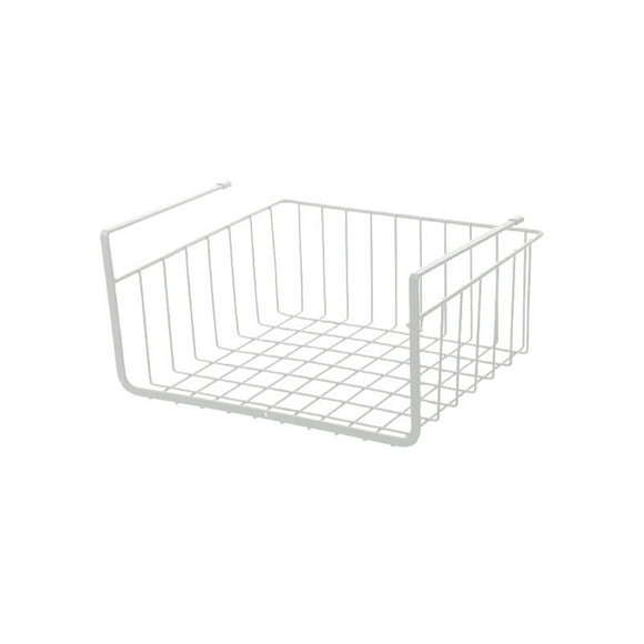 Hanging Basket Under Shelf Hanging Metal Wire Storage Basket for Kitchen Office Pantry Bathroom Cabinet