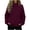 Wine-01, variant on Nugftut Womens Sweatshirts Mock Neck Long Sleeve Casual Pullover Loose Fit Basic Sweatshirts