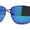 Gunmetal Teal Mirror, variant on Xloop Sport Rectangle Metal Rim Color Mirror Officer Sunglasses Gunmetal Black