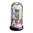 thumbnail image 1 of Lámpara colorida de cristal LED Rosa eterna romántica Sunnimix para decoración del hogar 11x9x22cm, 1 of 6