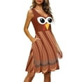 thumbnail image 2 of FKELYI Thanksgiving Sleeveless Dresses Size XL Casual Sleeveless Dress for Women Comfy Fall Turkey Tank Dress for Work, 2 of 4