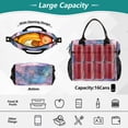 thumbnail image 2 of FORMRS Insulated Lunch Bag for Work School Unisex Large Capacity Cooler with Shoulder Strap, Pink Marble Pattern, 2 of 6