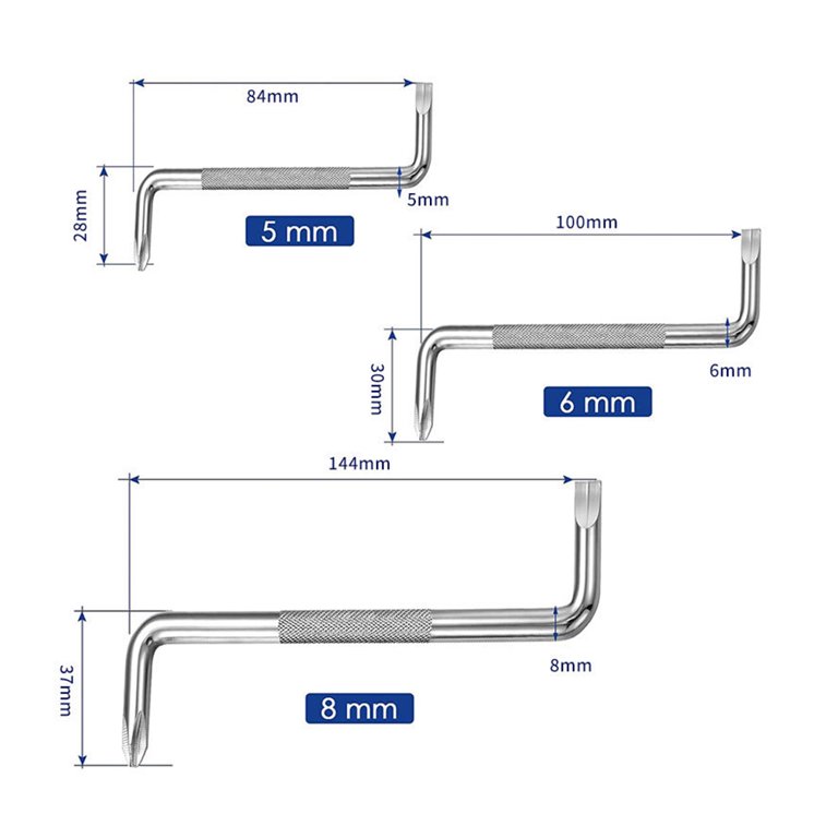 YULIJU Corner Screwdriver Z- Type Flatted Right Angle