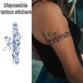 thumbnail image 4 of Pegatinas de tatuaje semipermanentes de jugo, impermeables, pájaro, barco, puesta de sol, montaña, 8 Uds., 4 of 9