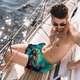 thumbnail image 2 of luoweisi Men's Beach Shorts Quick Dry Swim Trunks with Mesh Lining Sea Turtle L, 2 of 5