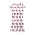 thumbnail image 2 of Independence Day Outfit for Toddler Girl American Flag Dress 4th of July Patriotic Clothes Red, White, and Blue, 2 of 5