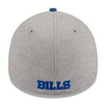 thumbnail image 4 of Men's New Era Heather Gray/Royal Buffalo Bills Striped 39THIRTY Flex Hat, 4 of 5