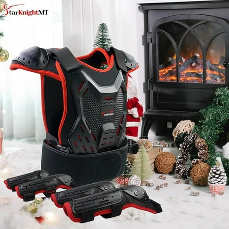 Youth Dirt Bike Riding Gear Kids Chest Protector Elbow Knee Pads for 3-12 Years