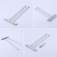 thumbnail image 3 of Swivel Bathroom Towel Rack, Stainless Steel Towel Rack,Wall Mounted Towel Holder,Swing Out Double Towel Bar Wall Mounted,Silver Rustproof Wall Mounted Towel Racks for Bathroom,Kitchen,13 in, 3 of 8