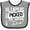 Heather and Black, variant on Lupus Picked The Wrong Diva Girls Baby Bib