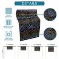 thumbnail image 6 of Boho Blue Flowers Table Runner-Cotton Linen- 36 Inch Holiday Dresser Scarves, Ethnic Original Tribal Style Damask Tablerunner for Kitchen Coffee/Dining Bedroom Living Room Dinner Scarf Décor 13x36, 6 of 7