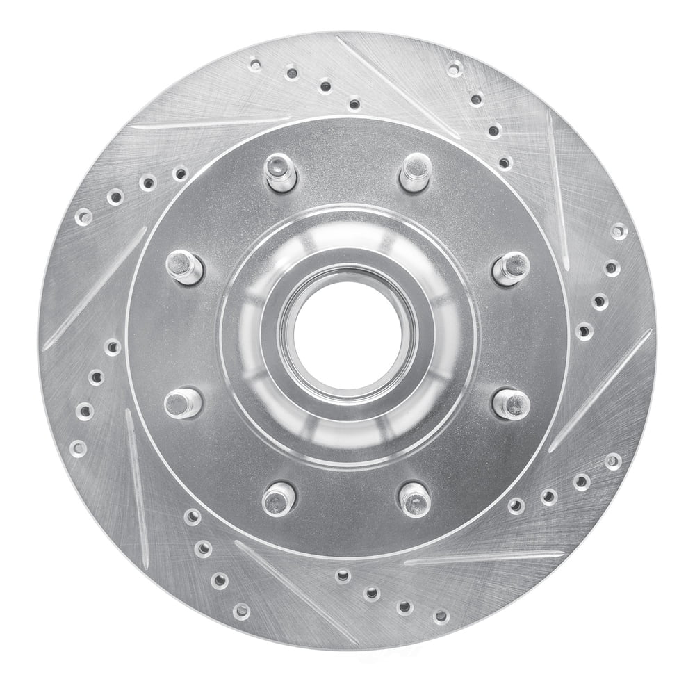 Dynamic Friction Company 631-54163R DFC Brake Rotor - Drilled And Slotted - Silver