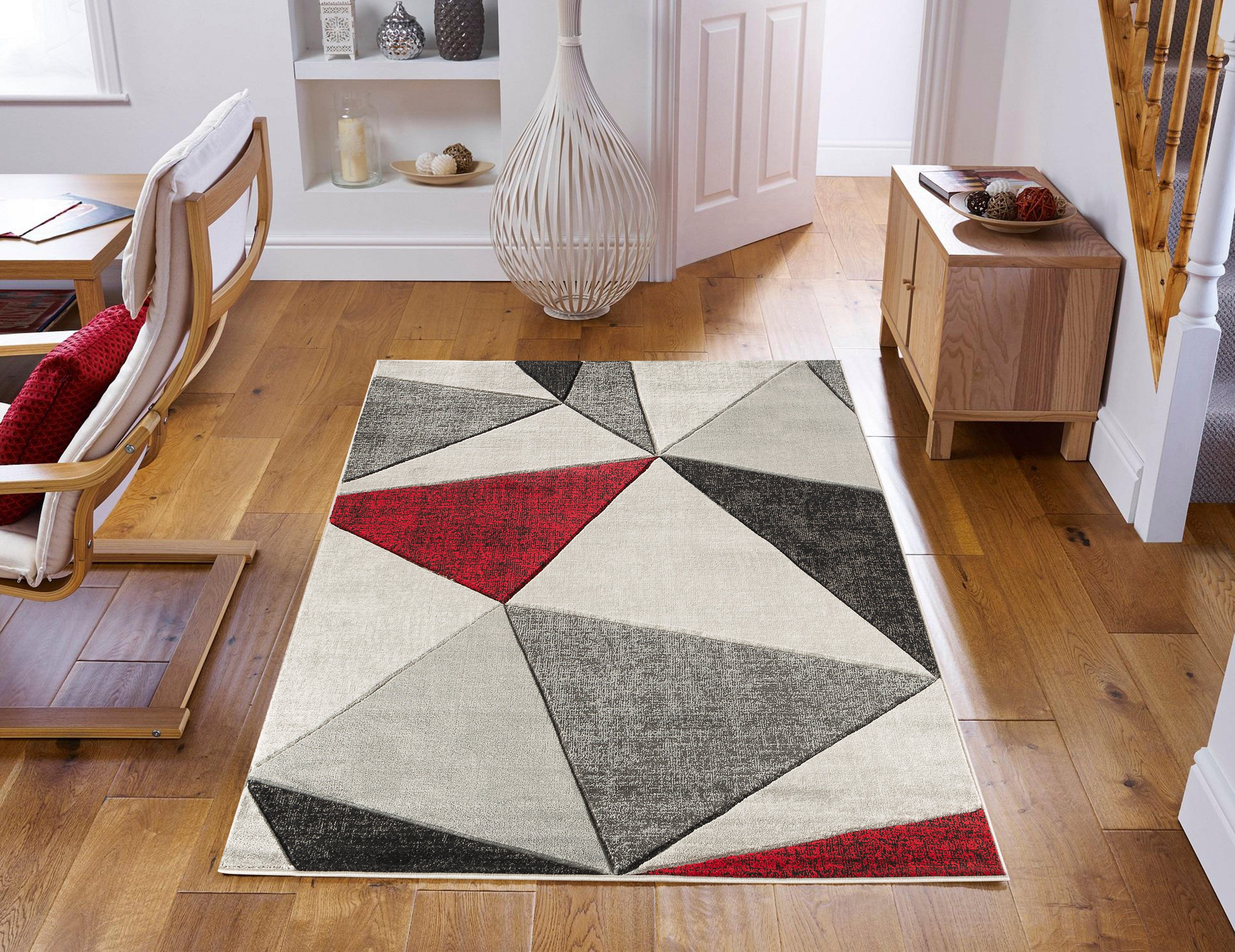 geometric living room rug