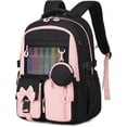 thumbnail image 2 of Gynky School  Backpack - 3Pcs Backpack Set Cute Bookbag Middle School Backpacks for Teens Bookbag School Bags 3 Set, 2 of 9