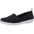 thumbnail image 1 of CLARKS Ayla Blair Women/Adult shoe size Women 8.5 W Wide Casual 26142058 Navy Synthetic Nubuck, 1 of 7