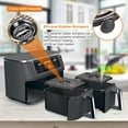 thumbnail image 3 of GWY Air Fryer Grill Pan for Ninja Foodi, 2-Pack Crisper Plate for DZ090/DZ201/DZ100, 3 of 7