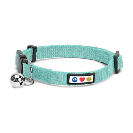 UPC: 0088057070887 | Pawtitas Reflective Cat Collar with Safety Buckle and Bell