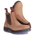 thumbnail image 5 of Red Back UBCH Women's Soft Toe Leather Ankle Boot With Elasticated Sides In Taupe Size 7.5, 5 of 6