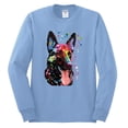 thumbnail image 2 of Wild Bobby Dean Russo German Shepherd Dog Lover Men Long Sleeve Shirt, Light Blue, XX-Large, 2 of 5