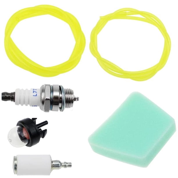 Kit de filtro de combustible universal Filtro de aire de manguera de combustible con manguera de combustible de imprimación (2,5 x 5 mm 2 x 3,5 mm) para desbrozadora, desbrozadora, desbrozadora, cort TUNC Sencillez