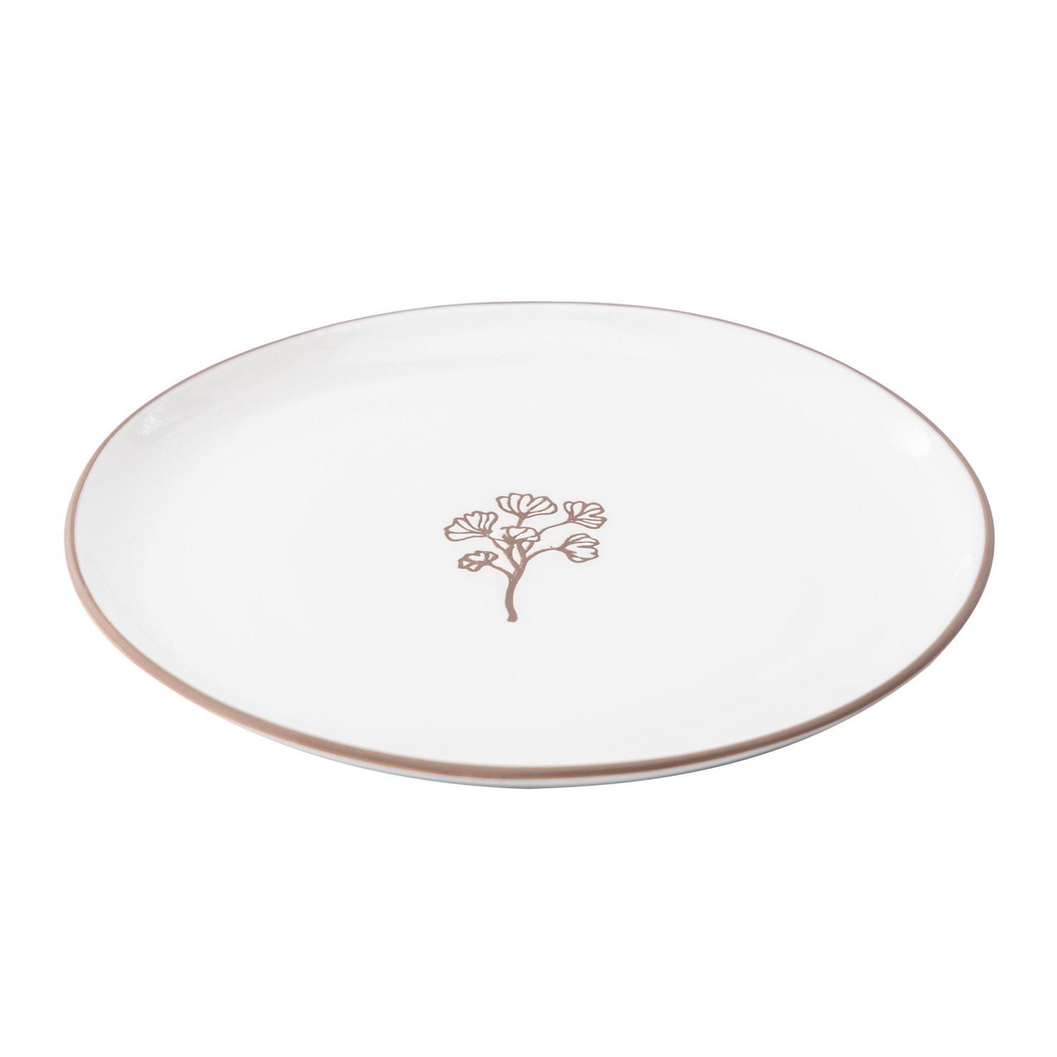 Hometrends Assiette à salade en céramique résistante à la cire, 8,7 pouces, 1 pièce