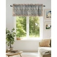 thumbnail image 6 of Classic African Valances for Windows Medieval Retro Patterns Valance Rod Pocket Light Filtering Short Window Treatments Curtains for Kitchen Bathroom Living Room Bedroom, 1 Panel, 42 x 12 Inch, 6 of 7