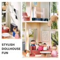 thumbnail image 4 of Tiny Land Maison de Poupée, Maison de Poupée Familiale Moderne au Design Réaliste, Maison de Poupée en Bois avec Mobilier de 53 Pcs - Cadeau Idéal pour Enfants de 3 Ans et Plus, 4 of 7