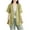 Green, variant on 2026 Summer Women's Short Sleeve Linen Blend Blazer Jacket Lightweight Breathable Collarless Casual Tops