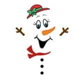 thumbnail image 1 of TIELUTT Christmas Snowman Refrigerator Large Self Adhensive Refrigerator Stickers for Christmas Hair Light Photography Banner Stand Bi Stickers Student Stickers the Selection Stickers, 1 of 7